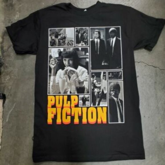 T-shirt Pulp Fiction - Affiche Du Film - Noir Unisexe Tailles S à 5XL - Coton - Fabriqué Aux USA